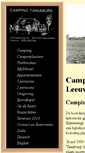 Mobile Screenshot of camping-taniaburg.nl